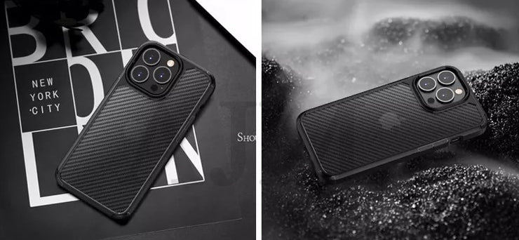 AJM Rugged Defender 2 in 1 Hybrid Armor Shockproof TPU Pc Matte Carbon Fiber Phone Case for Apple iPhone 11