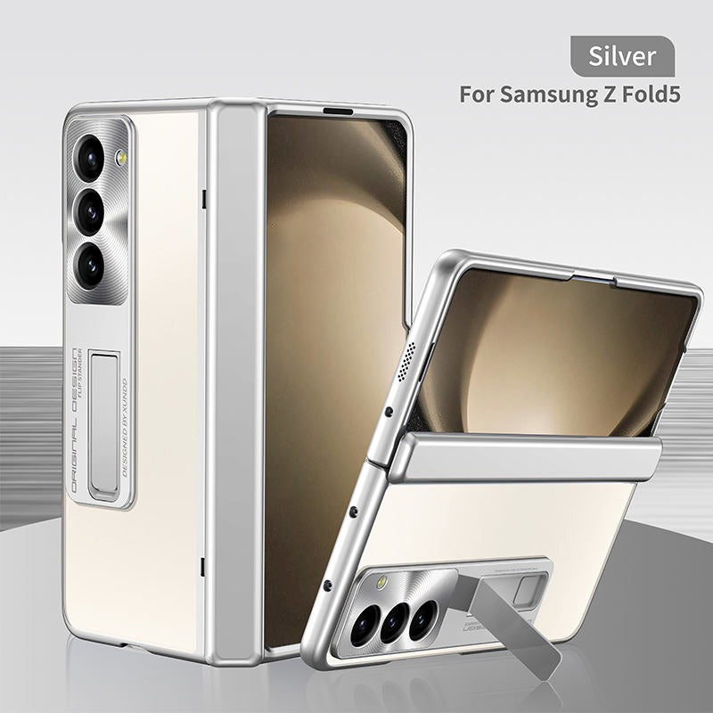 XUNDD Electroplated Shockproof Bracket Phone Case With Kickstand - Samsung Galaxy Fold 5